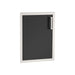 Fire Magic Echelon Black 17-Inch Vertical Single Access Door 53924BSC for outdoor kitchen (left hinge shown)