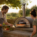 Forno Venetzia Hybrid Gas & Wood-Fired Pizza Oven In Outdoor Kitchen | Cooking Pizza On Gas