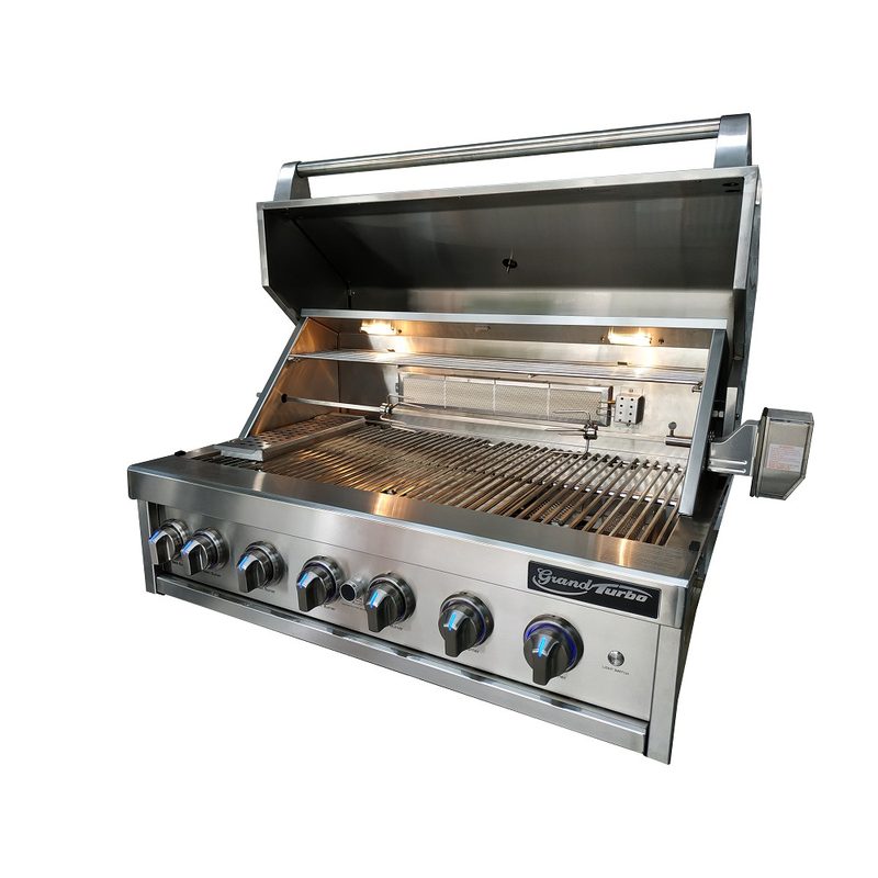Grand Turbo 40-Inch 6-Burner Built-In Gas Grill