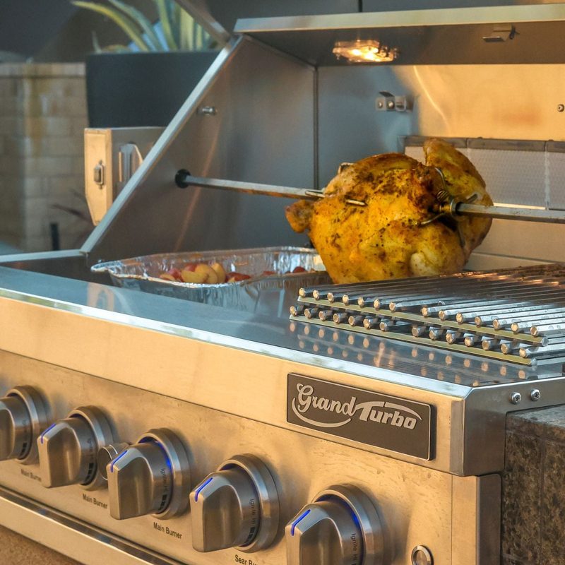 Grand Turbo 40-Inch 6-Burner Built-In Gas Grill