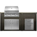 Haven 6 Ft. Outdoor Kitchen Island | American Eagle Grill, Double Door, & Double Drawer
