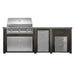 Haven 8 Ft. Outdoor Kitchen Island | Artisan Series Grill, Double Door, Trash Drawer, Double Drawer