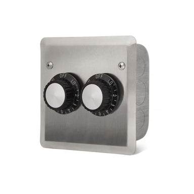 Infratech 120V Double Input Regulator Wall Plate Front