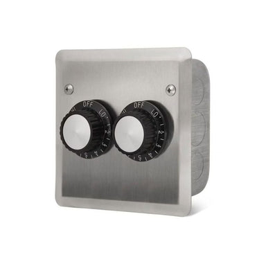 Infratech 240V Double Input Regulator Wall Plate Front