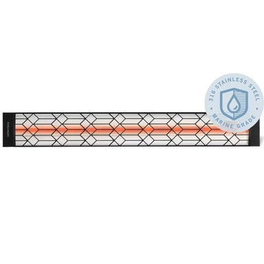 Infratech Craftsman Motif 3000W Marine Grade Single Element Heater Black Front