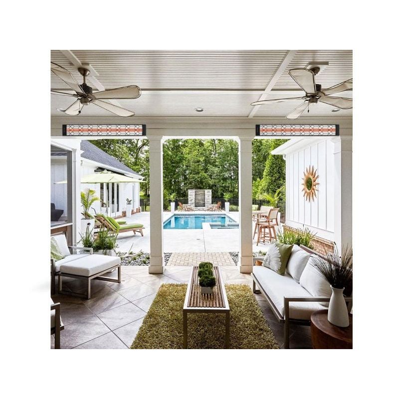 Infratech Craftsman Motif 3000W Single Element Heater Black Lifestyle