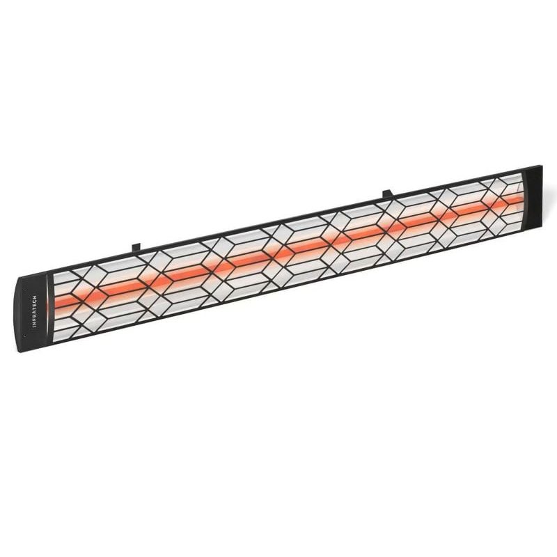 Infratech Craftsman Motif 4000W Single Element Heater Black Angle