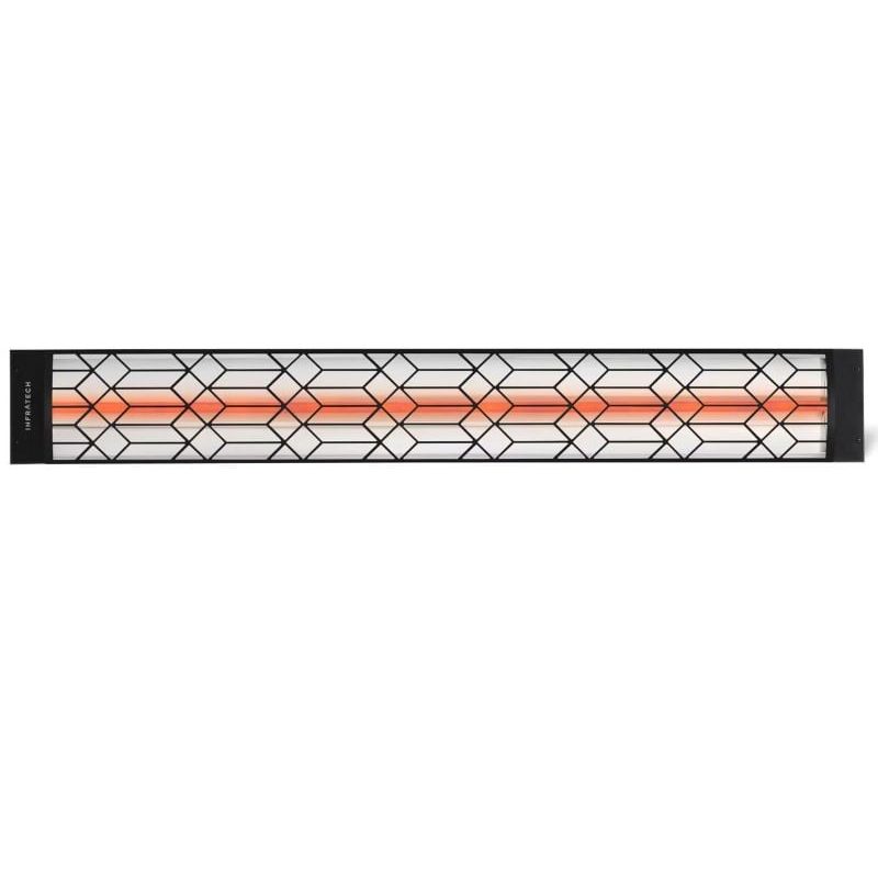 Infratech Craftsman Motif 4000W Single Element Heater Black Front