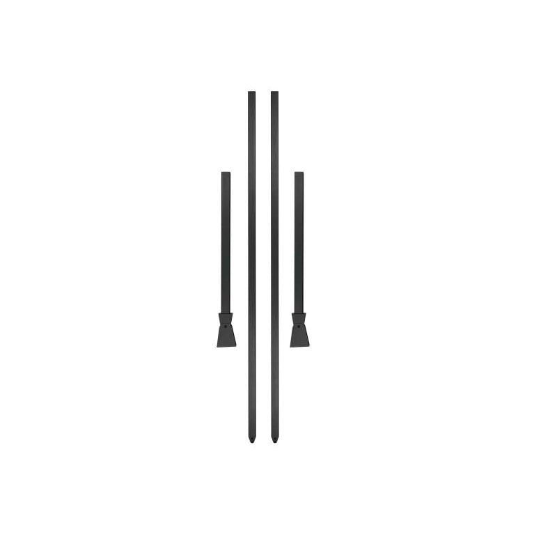 Infratech Drop Pole Mount Assembly Black Detail