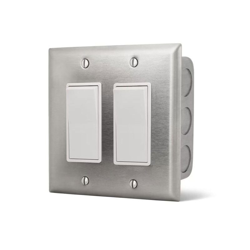 Infratech Dual On/Off Wall Plate Switch Front