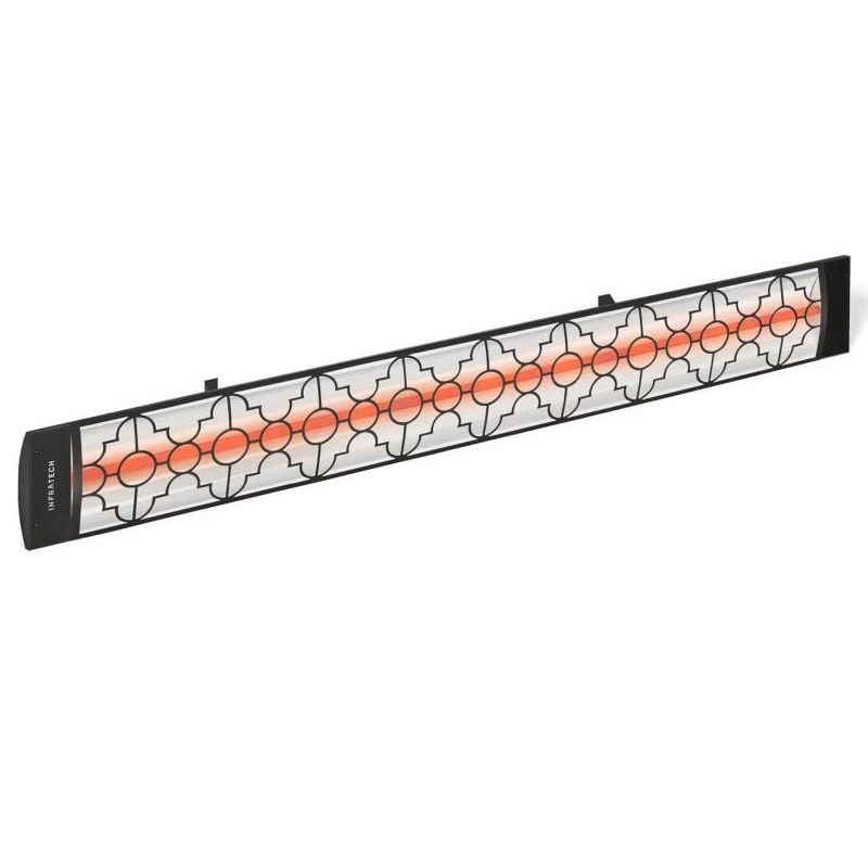 Infratech Mediterranean Motif 3000W Single Element Heater Black Angle