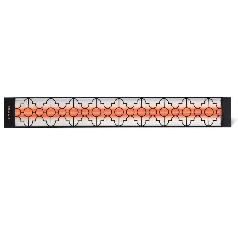 Infratech Mediterranean Motif 4000W Dual Element Heater Black Front
