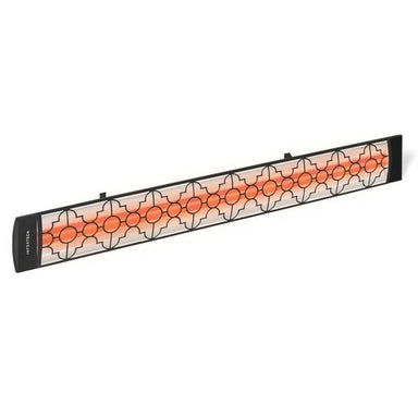 Infratech Mediterranean Motif 6000W Dual Element Heater Black Angle
