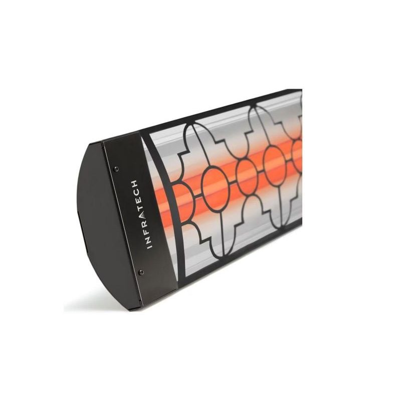 Infratech Mediterranean Motif 6000W Marine Grade Dual Element Heater Black Detail