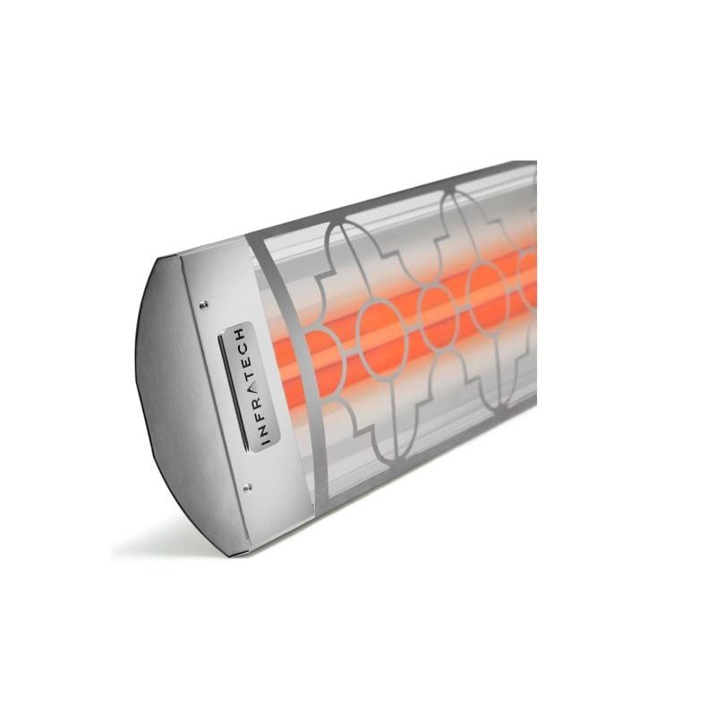 Infratech Mediterranean Motif 6000W Marine Grade Dual Element Heater Stainless Steel Detail