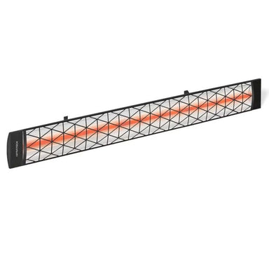 Infratech Contemporary Motif 2000W Single Element Heater Black Angle