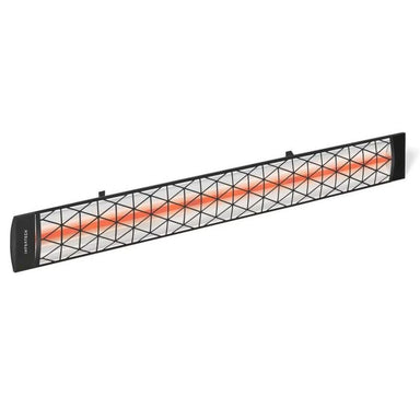 Infratech Contemporary Motif 3000W Single Element Heater Black Angle