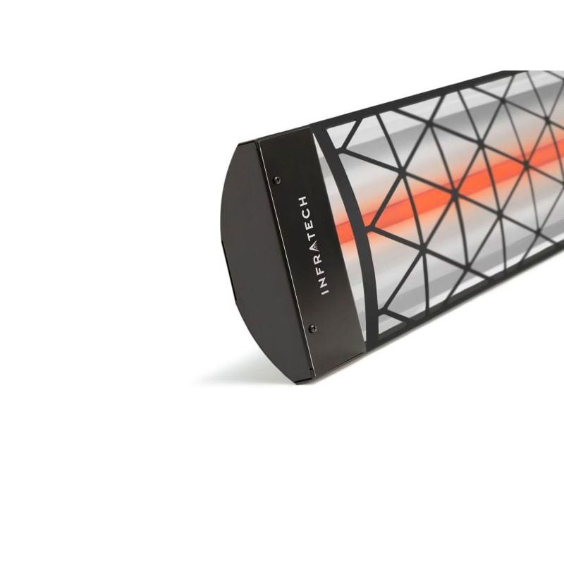 Infratech Contemporary Motif 3000W Single Element Heater Black Detail