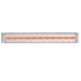 Infratech Contemporary Motif 3000W Single Element Heater Stainless Steel Front View