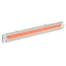 Infratech Contemporary Motif 4000W Dual Element Heater Stainless Steel Angle