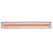 Infratech Contemporary Motif 6000W Dual Element Heater Stainless Steel Front View