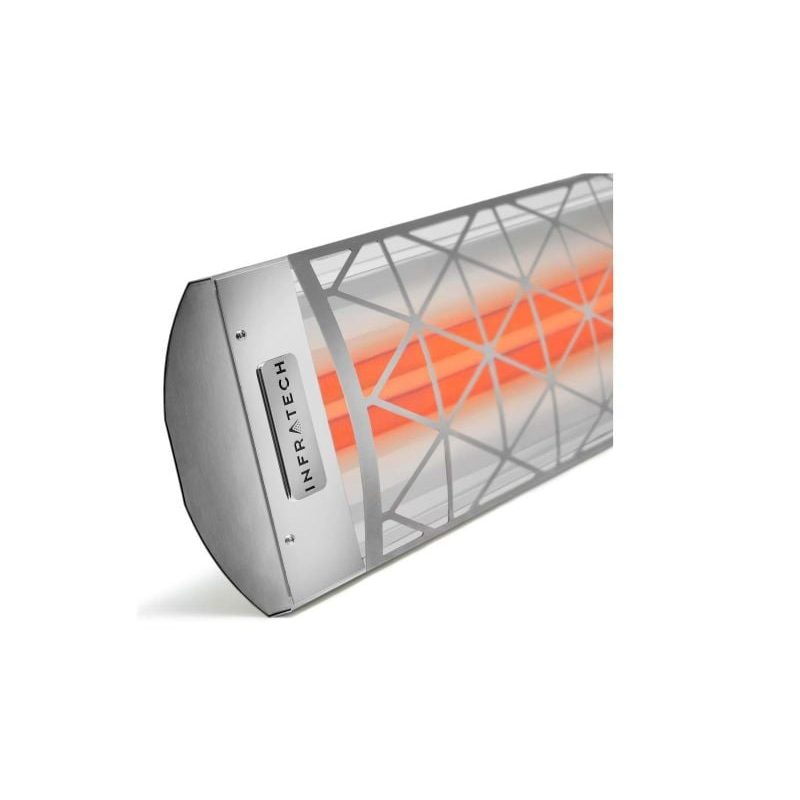 Infratech Contemporary Motif 6000W Dual Element Heater Stainless Steel Detail