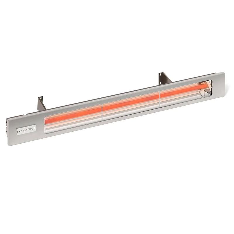 Infratech SL-Series Slimline Heater Stainless Steel Angle View