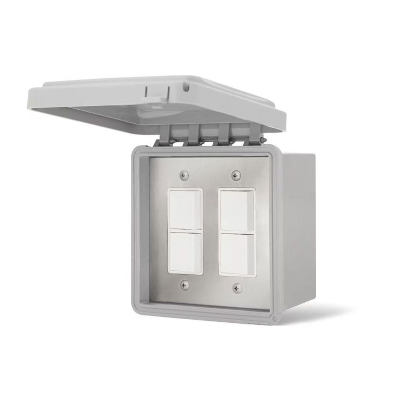 Infratech Surface Mount Weatherproof Dual Duplex Switch Front