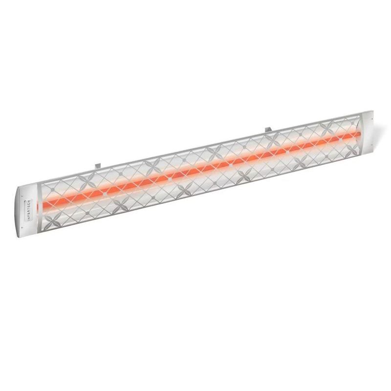 Infratech Traditional Motif 2000W Single Element Heater Stainless Steel Angle