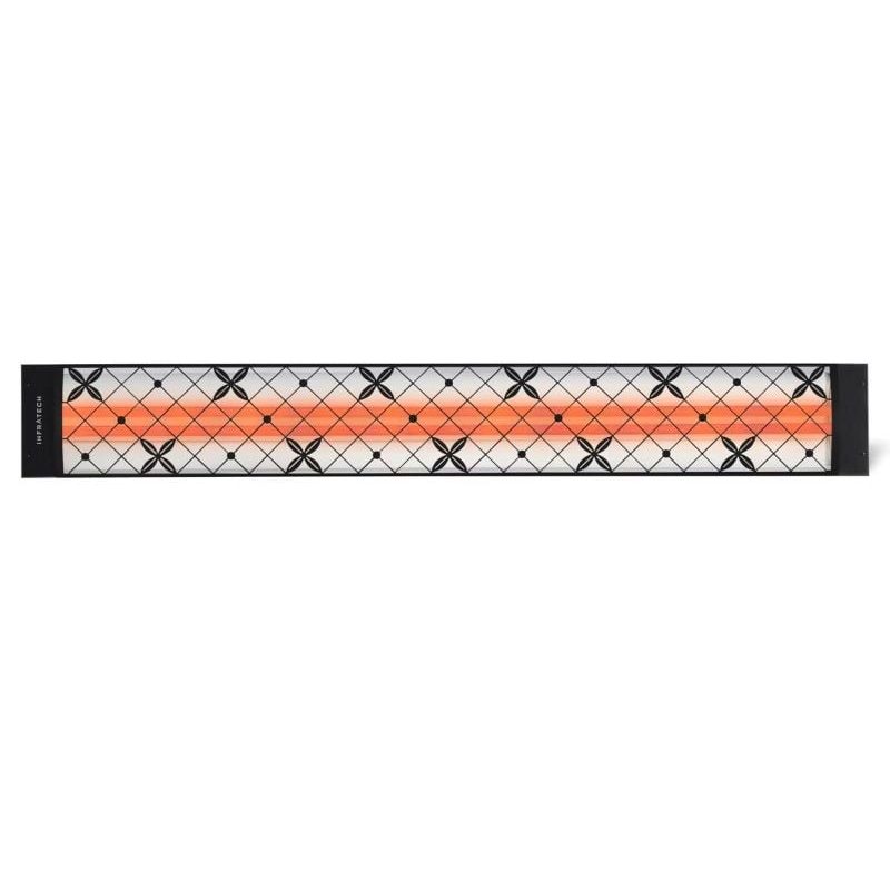 Infratech Traditional Motif 6000W Dual Element Heater Black Front