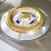 Close-up of a Jupiter Double Side Burner solid brass 12,000 BTU burner