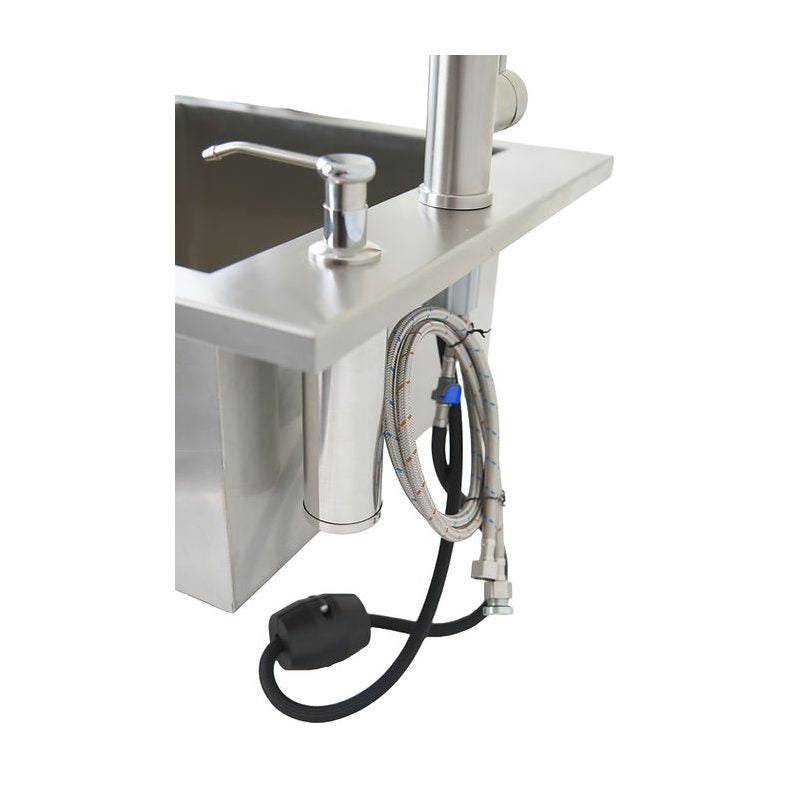 Kokomo Built-In 20x20-Inch Outdoor Bar Sink | Rear View