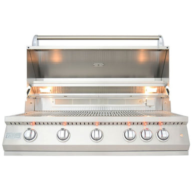 Kokomo Grills Professional 40 Inch 5 Burner Built in Gas Grill | Interior Lighting