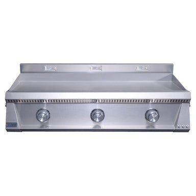 Le Griddle Pro Series 105 OML105P3 41-Inch Built-In Gas Griddle Front View Stainless Steel