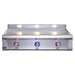 Le Griddle Pro Series 105 Mixed Red and Blue LED Knobs Multiple Zone Control Front View — OML105P3