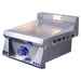 Le Griddle Pro Series 40 Blue LED Knobs OFF Position Angle View Night Shot — OML40P3
