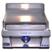 Le Griddle Pro Series 40 Stainless Steel Lid Closed Blue LED Knobs View — OML40P3