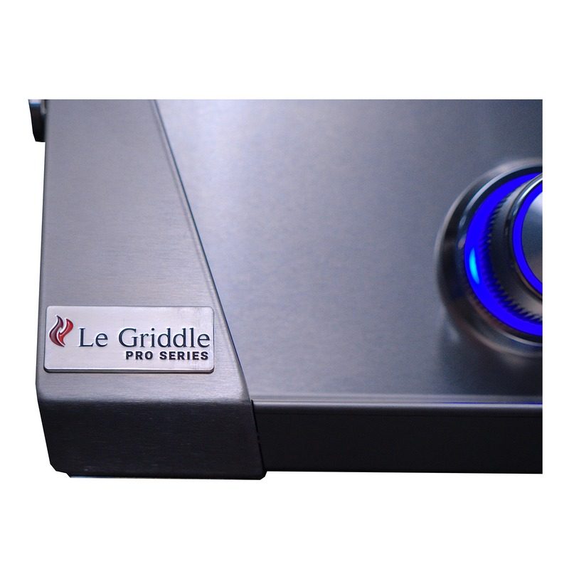 Le Griddle Pro Series 40 Stainless Steel Logo Badge Brand Plate Detail — OML40P3