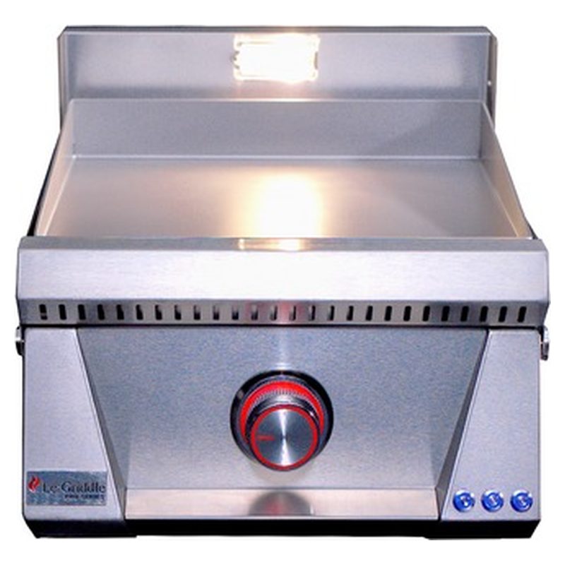 Le Griddle Pro Series 40 Red LED Knobs ON Position Front View — OML40P3