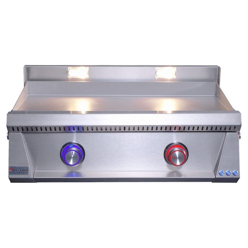 Le Griddle Pro Series 75 Dual LED Knobs Front View — OML75P3