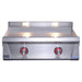 Le Griddle Pro Series 75 Red LED Knobs ON Position Front View — OML75P3