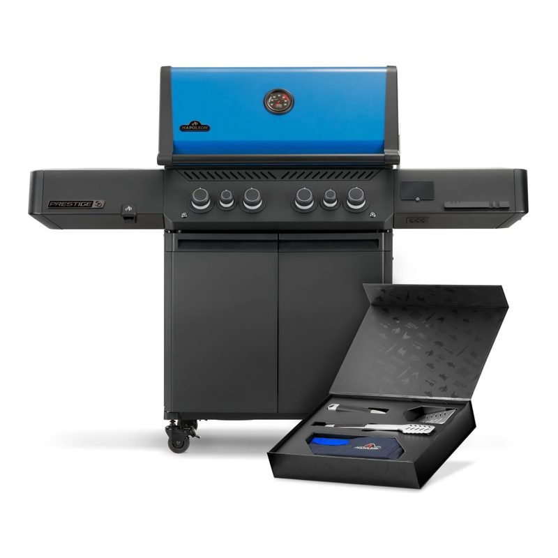 Napoleon 50th Anniversary Edition Prestige 500 Complete Box Set with Apron, Tools, and Grill