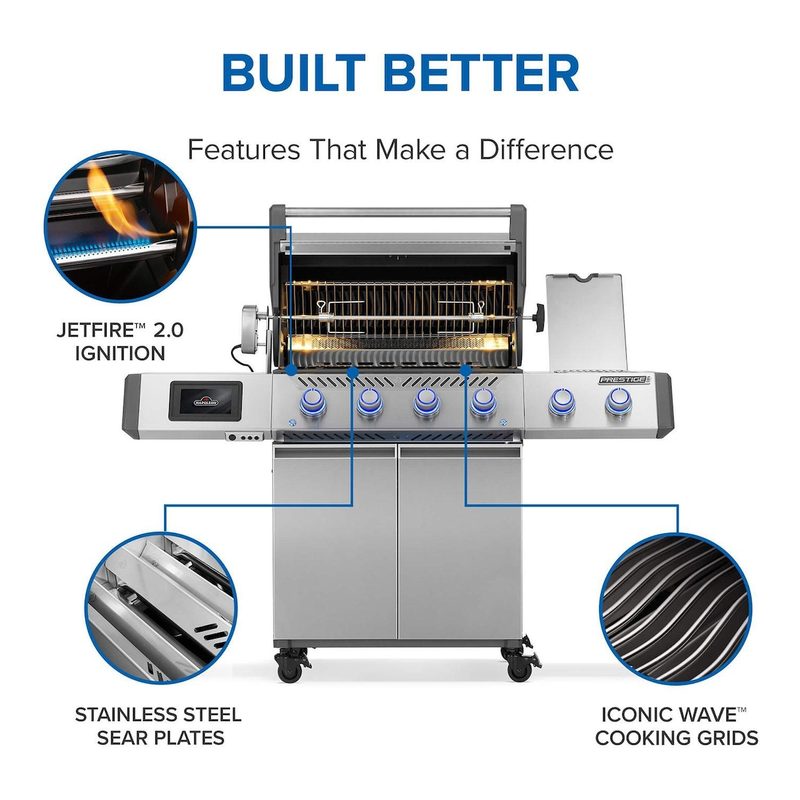Napoleon Prestige PRO 500 4-Burner Gas Grill Front View
