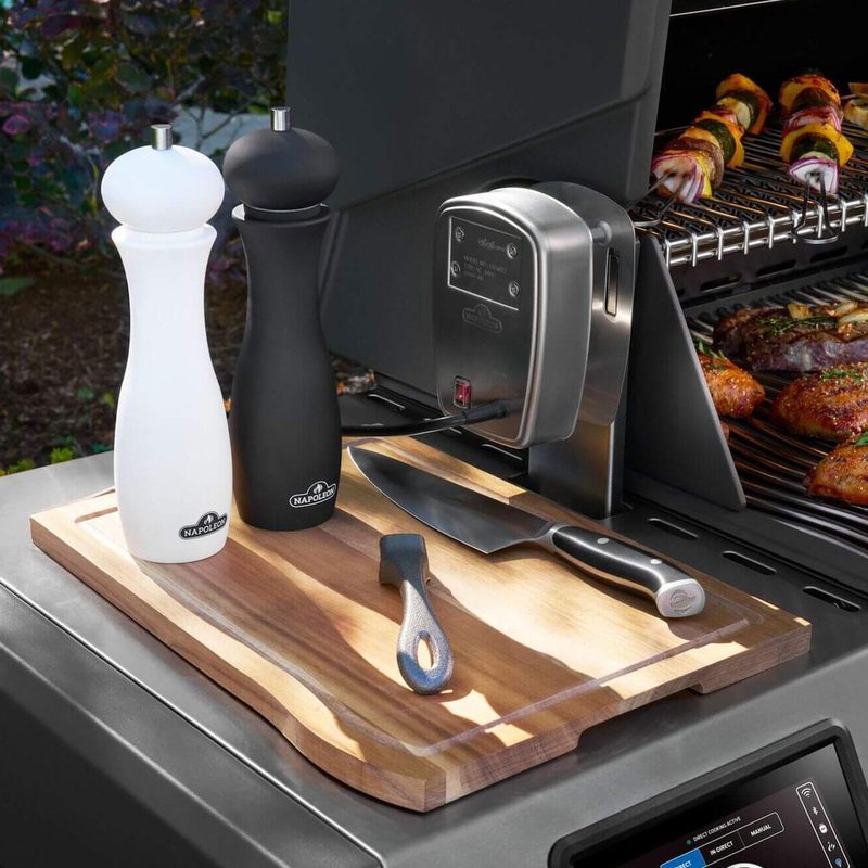 Napoleon Prestige PRO 500 Gas Grill Outdoor Lifestyle Setting