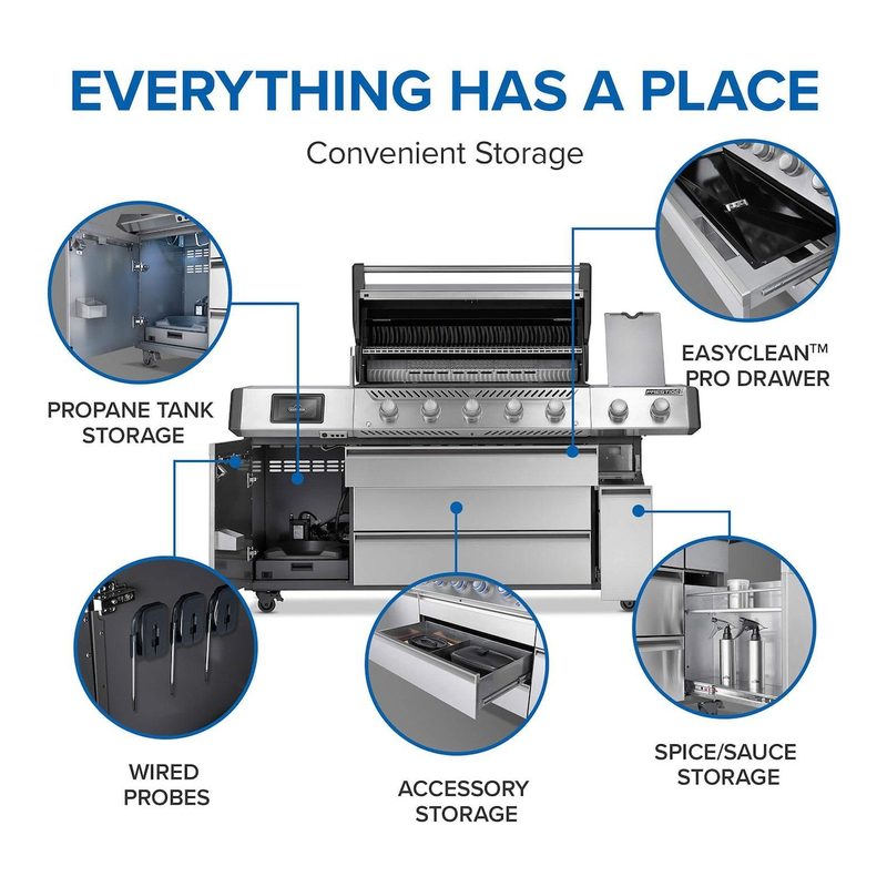 Napoleon Prestige PRO 665 Elite Soft-Close Drawer and Tool Storage