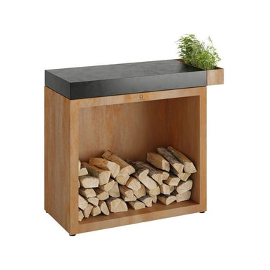 OFYR Butcher Block Storage 90 Corten Dark Grey Ceramic