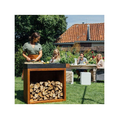 OFYR Butcher Block Storage 90 Corten Dark Grey Ceramic - Image 2