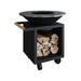 OFYR Classic Storage Black 100 PRO Wood-Fired Plancha Grill