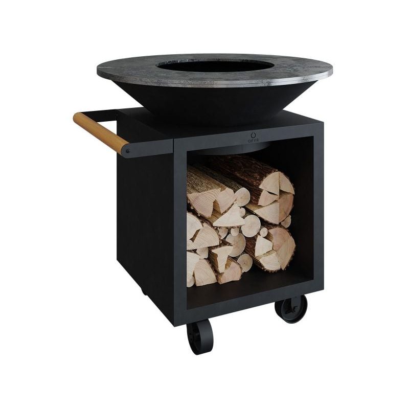 OFYR Classic Storage Black 100 PRO Wood-Fired Plancha Grill