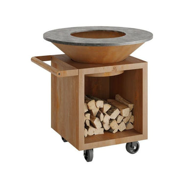OFYR Classic Storage Corten 100 PRO Wood-Fired Plancha Grill